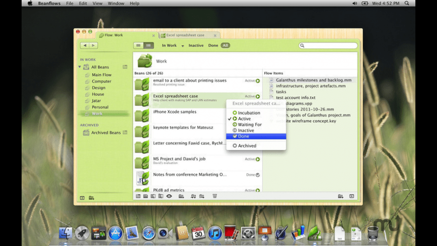 Beanflows for Mac - review, screenshots