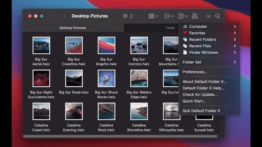 Default Folder X for Mac - review, screenshots