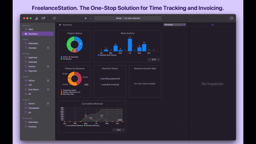 FreelanceStation for Mac - review, screenshots