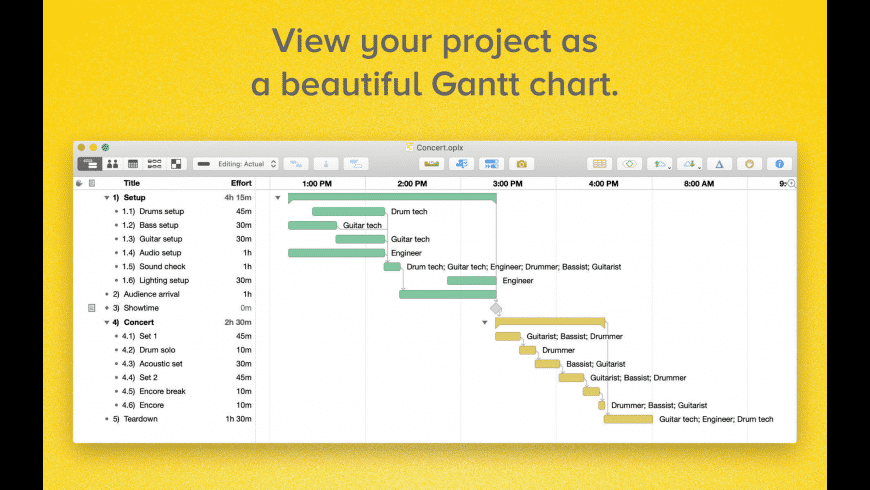 OmniPlan Pro for Mac - review, screenshots