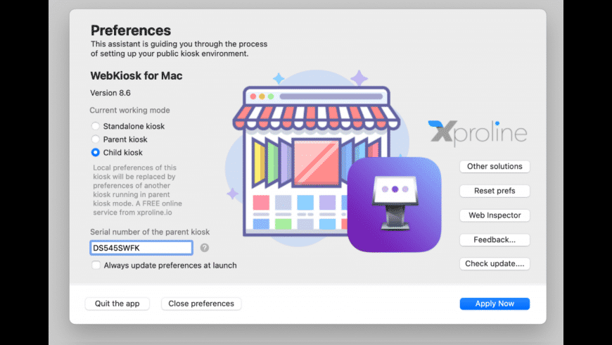 WebKiosk for Mac - review, screenshots