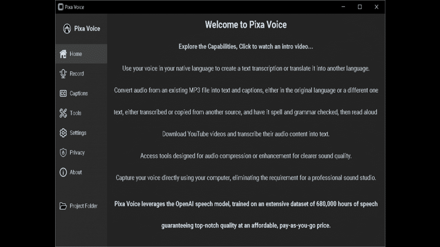 Pixa Voice for Mac - review, screenshots