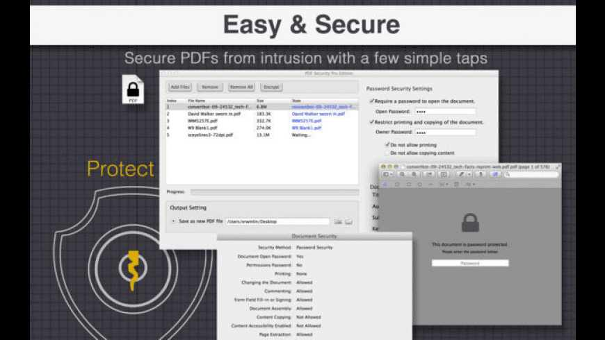 PDF Security Pro Edition for Mac - review, screenshots