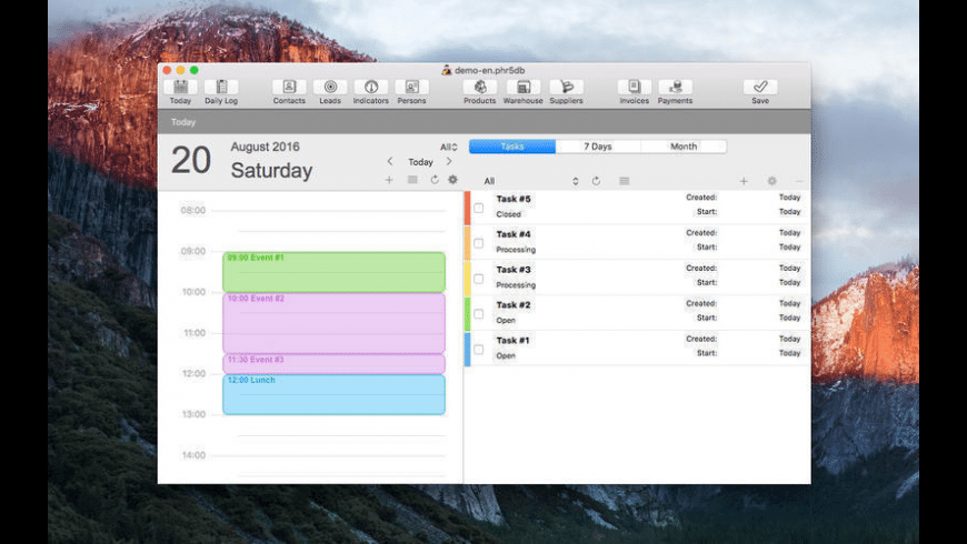 Philasmicos R5 CRM for Mac - review, screenshots