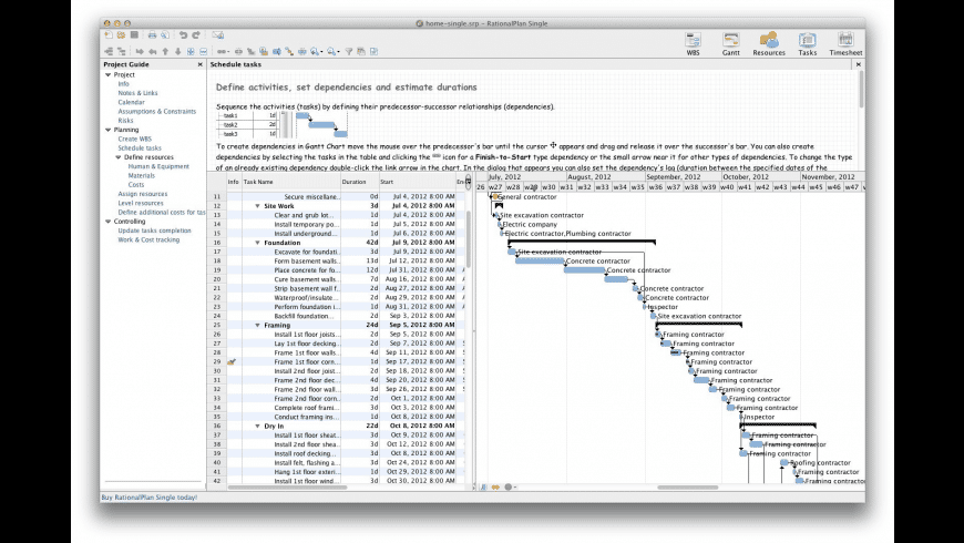 RationalPlan Single Project for Mac - review, screenshots