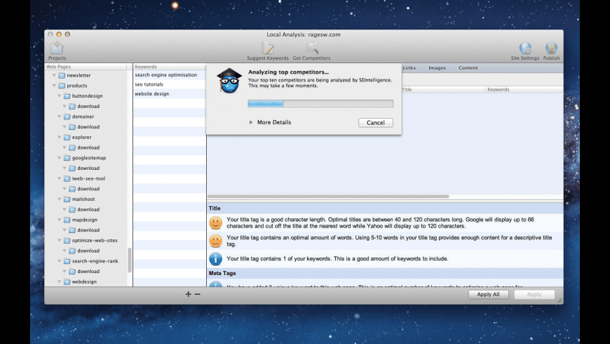 SEIntelligence for Mac - review, screenshots