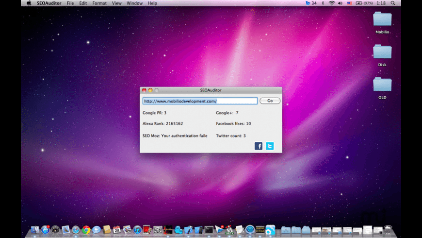 SEOAuditor for Mac - review, screenshots