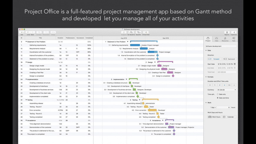 Project Office for Mac - review, screenshots