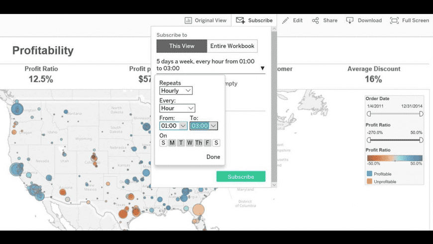 Tableau Reader for Mac - review, screenshots